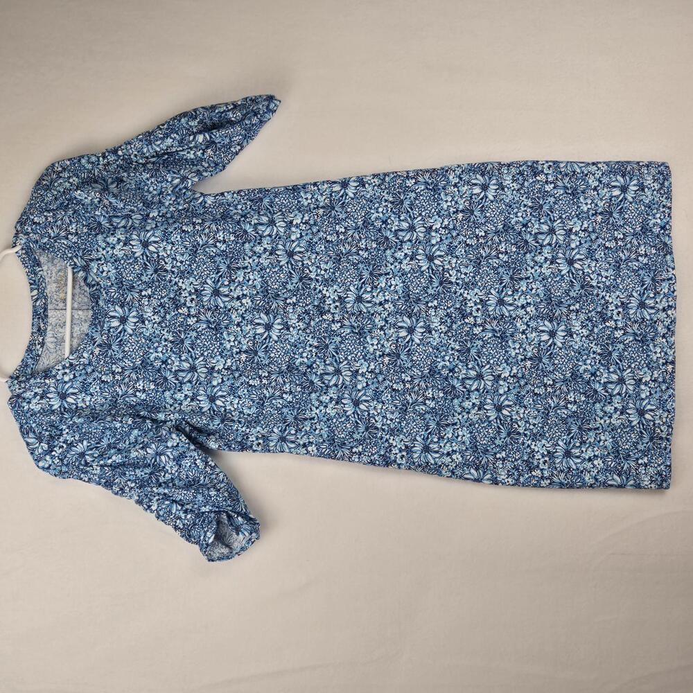 Lilly Pulitzer Dress Blue Blooming Together Flowers Size XS - Picture 1 of 9